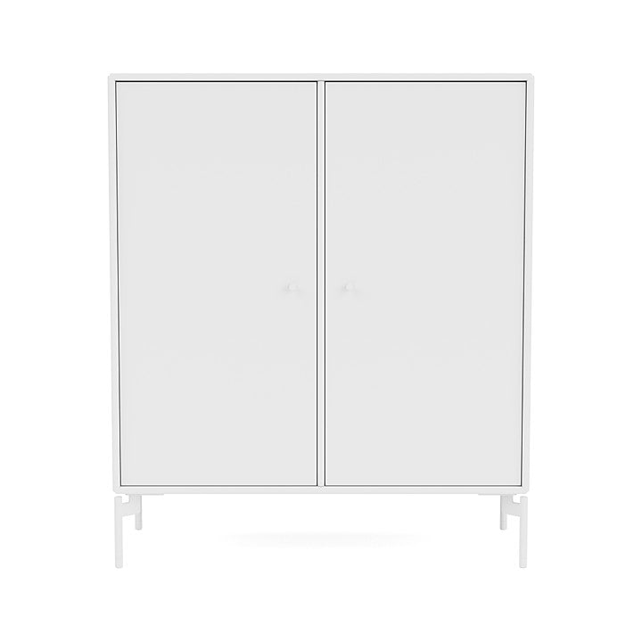 Cabinet de couverture du Montana avec des jambes, blanc-neige / Blanche-Neige