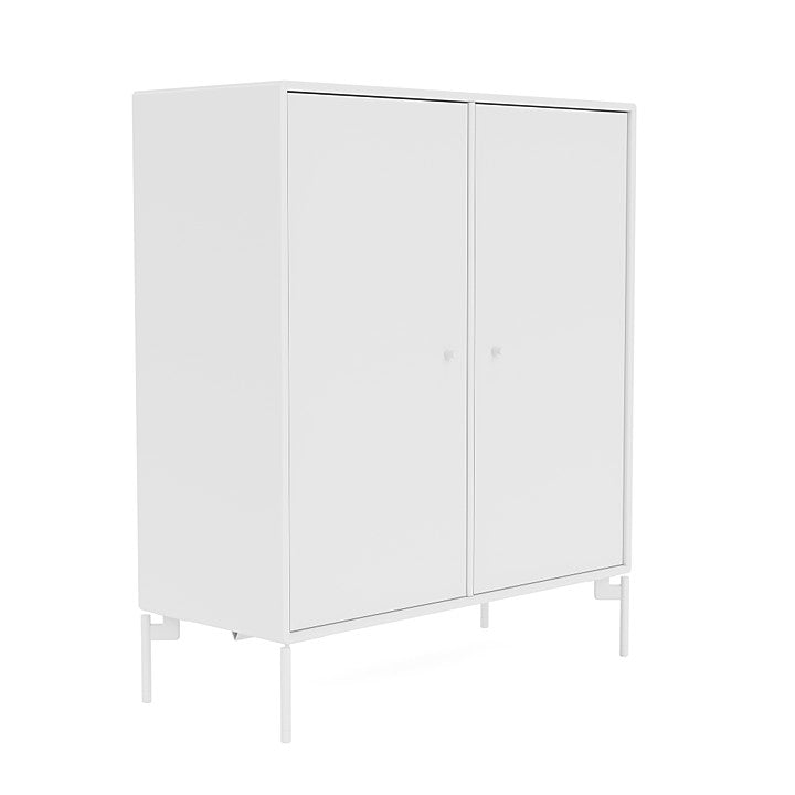 Montana Cover Cabinet With Legs, Snow White/Snow White