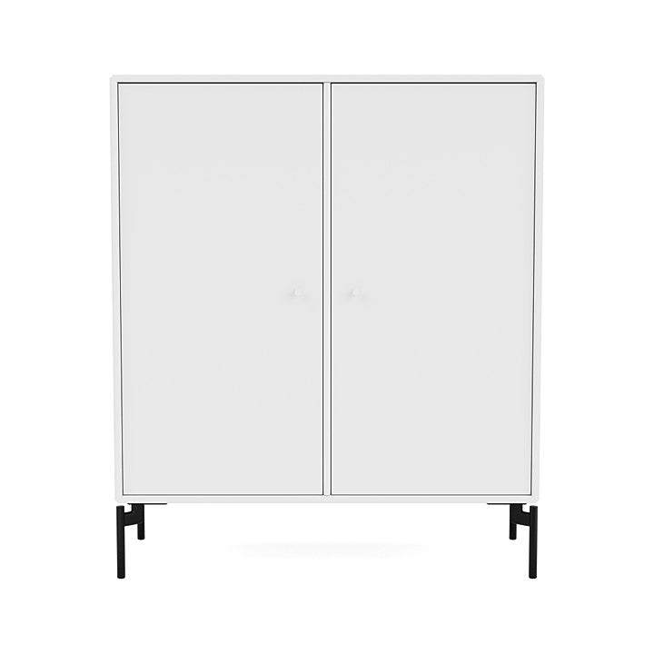 Montana Cover Cabinet met benen, Sneeuwwitje/zwart