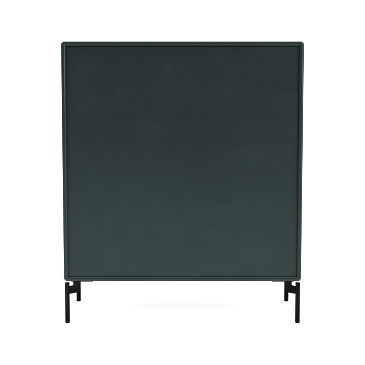 Montana Cover Cabinet With Legs, Black Jade/Black