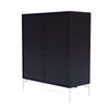 Montana Cover Cabinet With Legs, Shadow/Snow White