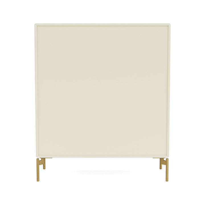 Montana Cover Cabinet With Legs, Vanilla/Brass