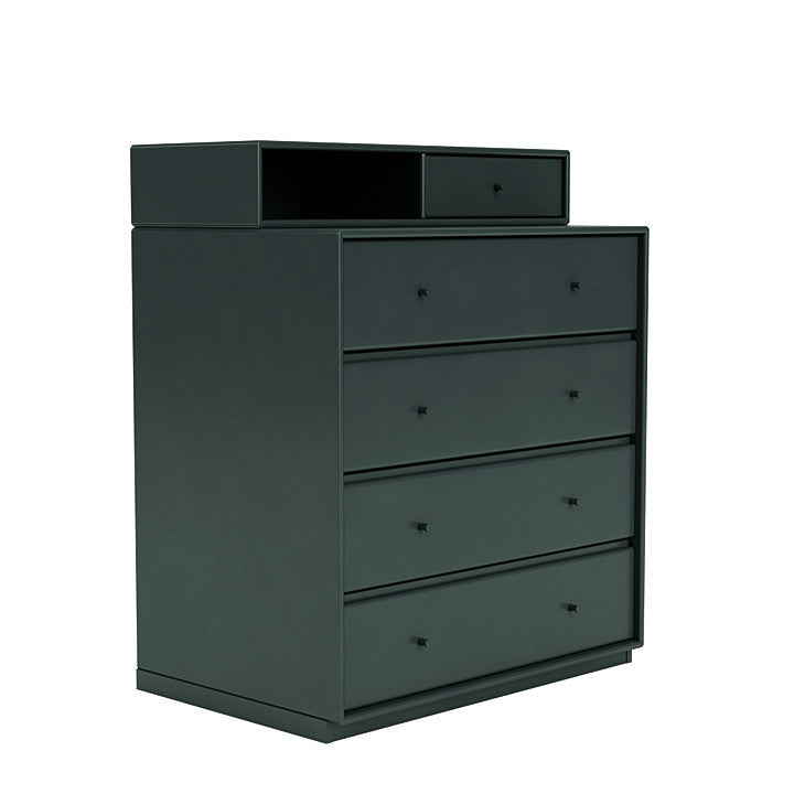 Montana Keep Chest Of Drawers With 3 Cm Plinth, Black Jade