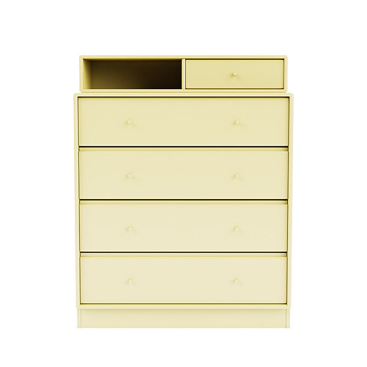 Montana Keep Chest Of Drawers With 7 Cm Plinth, Chamomile Yellow