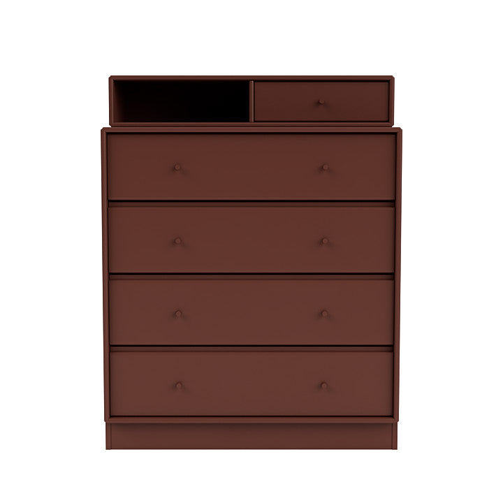 Montana Keep Chest Of Drawers With 7 Cm Plinth, Masala