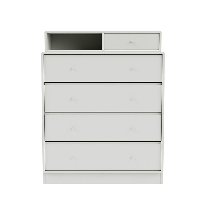 Montana Keep Chest Of Drawers With 7 Cm Plinth, Nordic White