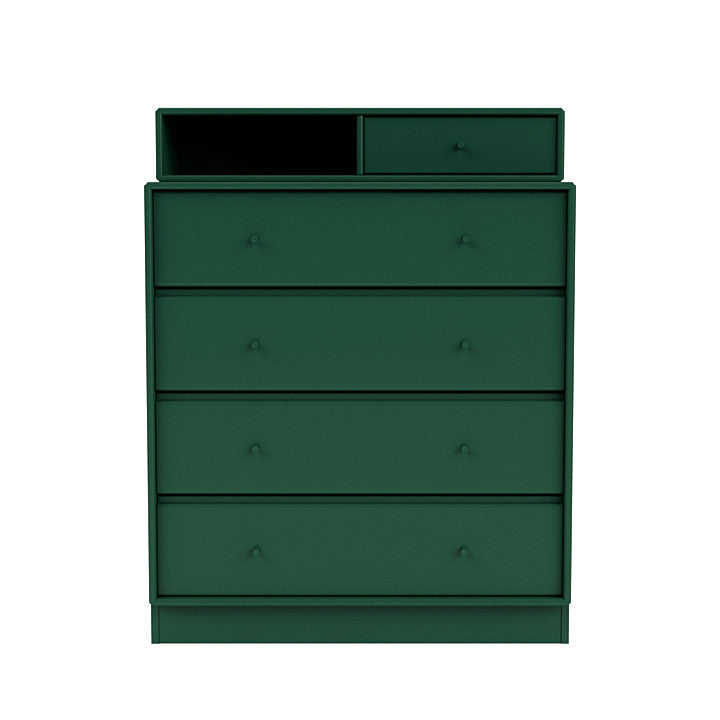 Montana Keep Chest Of Drawers With 7 Cm Plinth, Pine Green