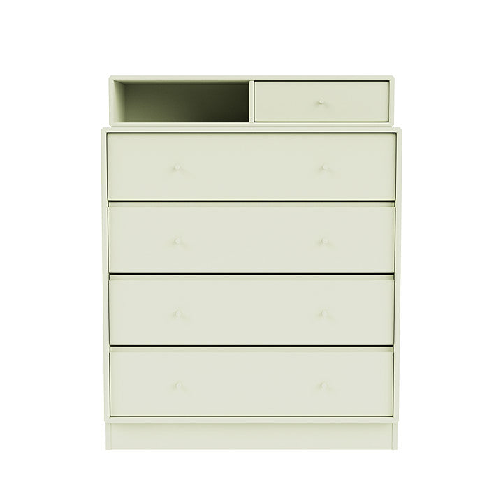 Montana Keep Chest Of Drawers With 7 Cm Plinth, Pomelo Green