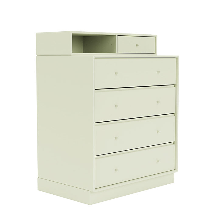 Montana Keep Chest Of Drawers With 7 Cm Plinth, Pomelo Green