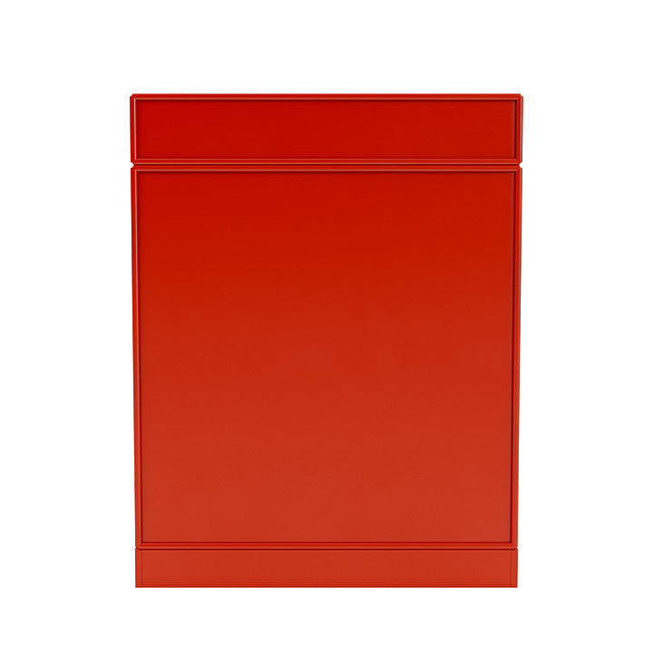 Montana Keep Chest Of Drawers With 7 Cm Plinth, Rosehip Red