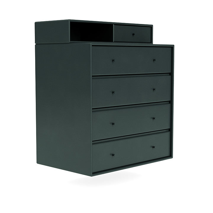 Montana Keep Chest Of Drawers With Suspension Rail, Black Jade