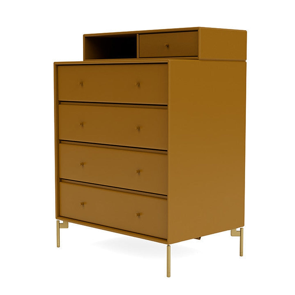 Montana Keep Bre of Drawers With Ben, Amber/Brass