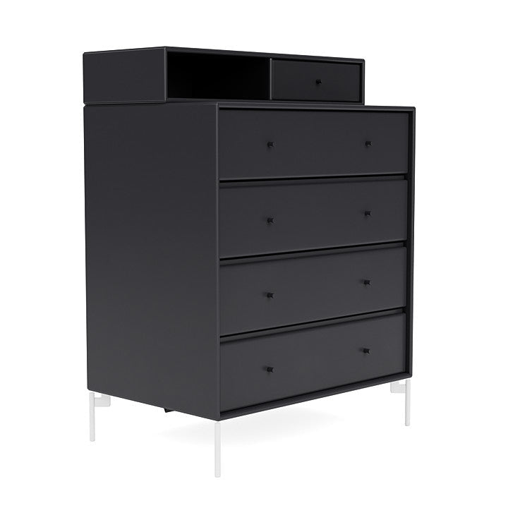 Montana Keep Bre of Drawers With Ben, Anthracite/Snow White