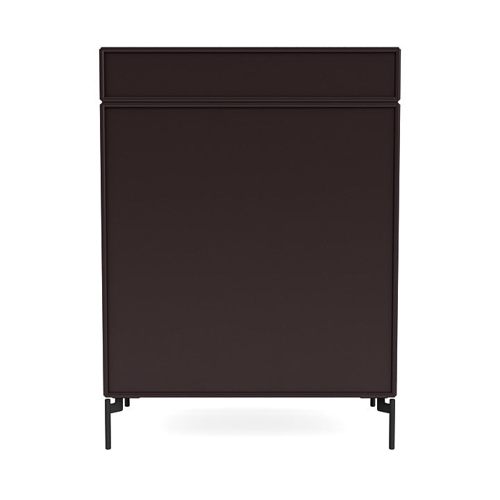 Montana Keep Chest Of Drawers With Legs, Balsamic/Black