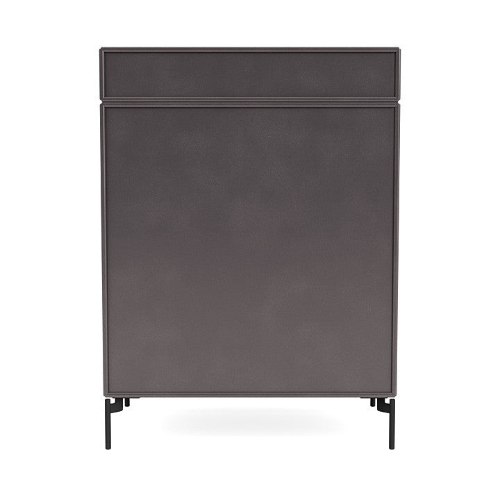 Montana Keep Chest Of Drawers With Legs, Coffee/Black