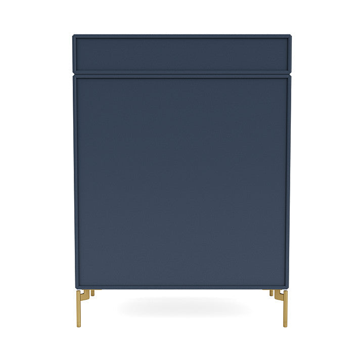 Montana Keep Chest Of Drawers With Legs, Juniper/Brass