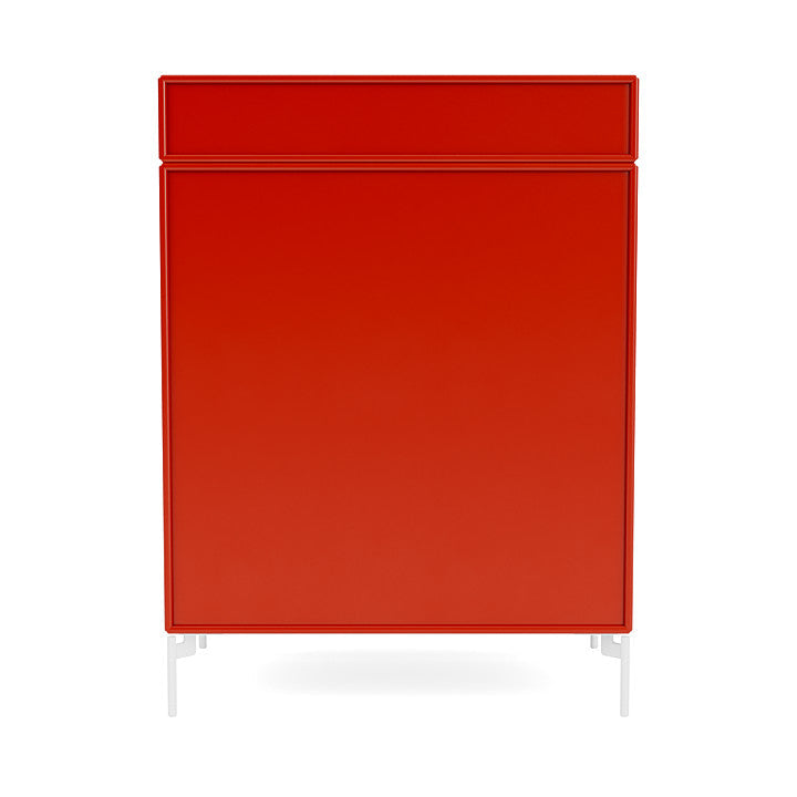 Montana Keep Chest Of Drawers With Legs, Rosehip/Snow White