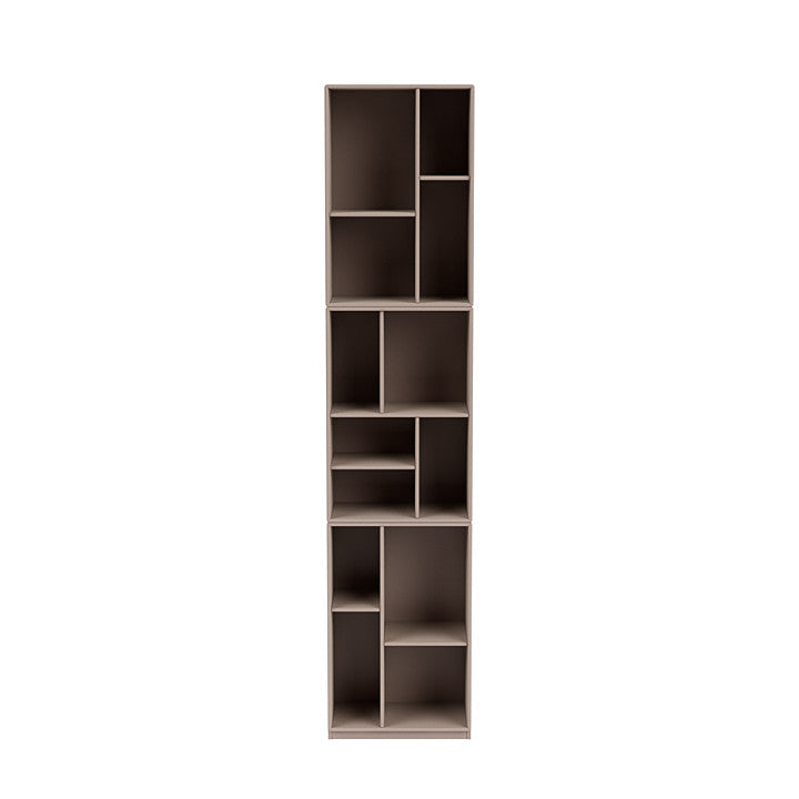 Montana Loom High Bookcase med 3 cm sokkel, soppbrun