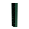 Montana weefgetouw hoge boekenkast met 3 cm plint, Pine Green