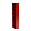 Montana Loom High Bookcase con 3 cm Plinth, Rosership Red