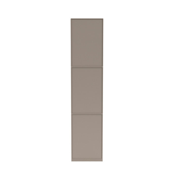 Montana Loom High Bookcase con plinto da 3 cm, grigio al tartufo
