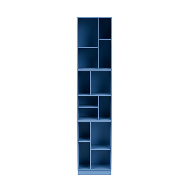 Montana Loom High Bookcase With 7 Cm Plinth, Azure Blue