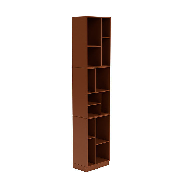 蒙大拿州织机高高书柜，带7厘米，榛子棕色