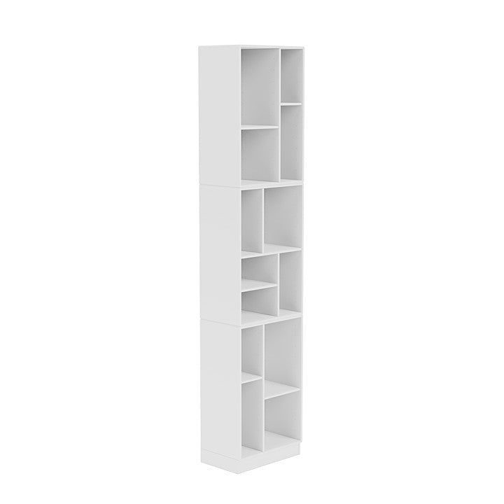 Montana Loom High Bookcase con 7 cm Plinth, nuovo bianco