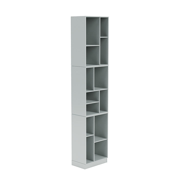 Montana Loom High Bookcase With 7 Cm Plinth, Oyster Grey