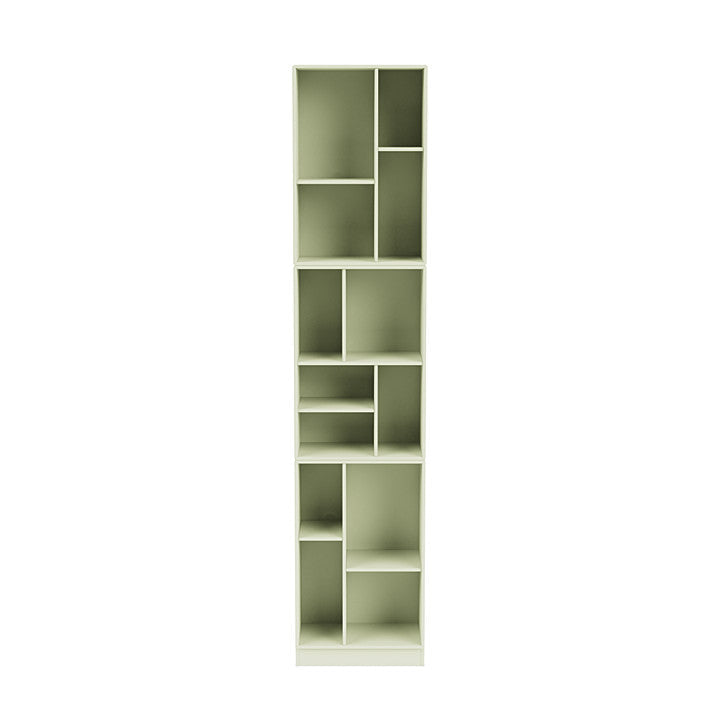 Montana weefgetouw hoge boekenkast met 7 cm plint, Pomelo Green