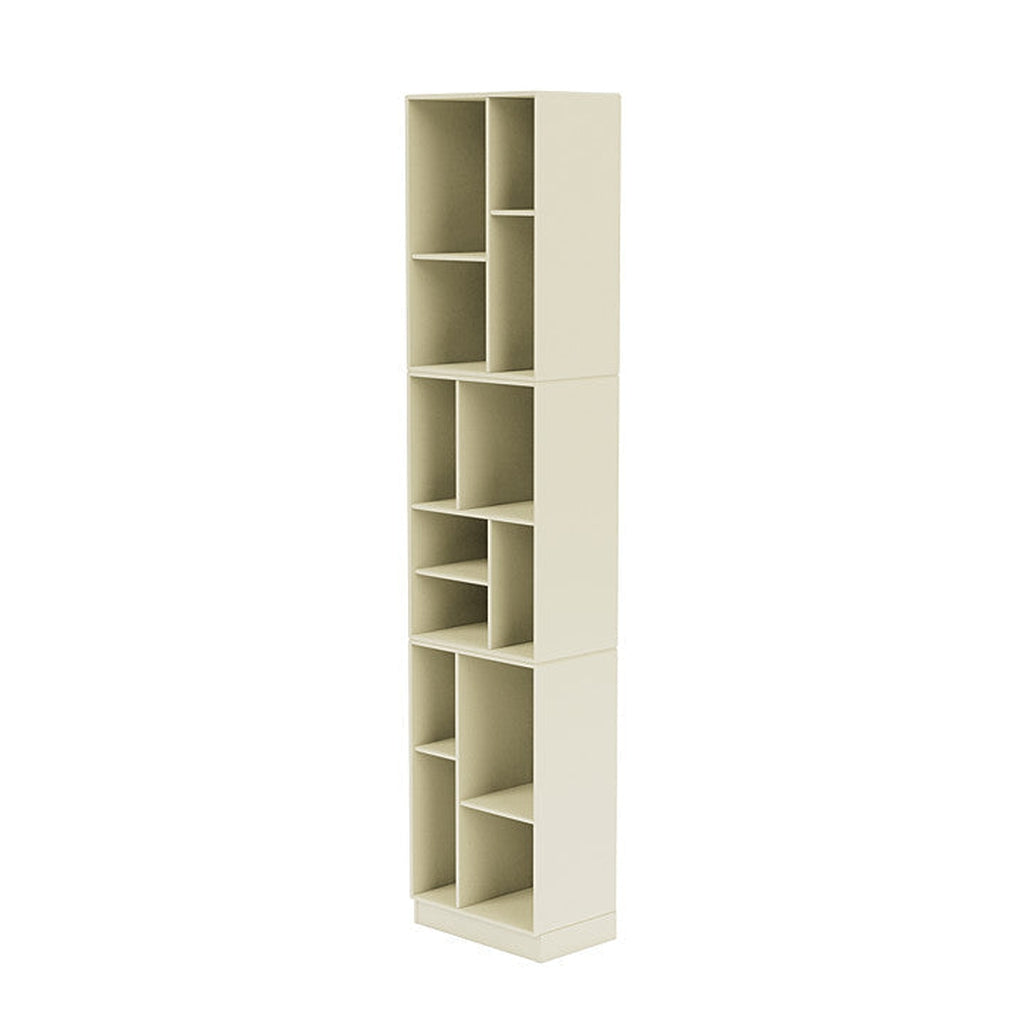 Montana Loom High Bookcase con zócalo de 7 cm, vainilla White