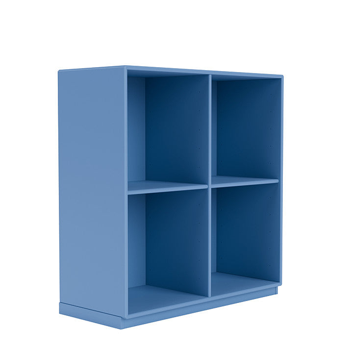 Montana Show bokhylla med 3 cm sockel, Azure Blue