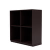 Montana Show Bookcase With 3 Cm Plinth, Balsamic Brown