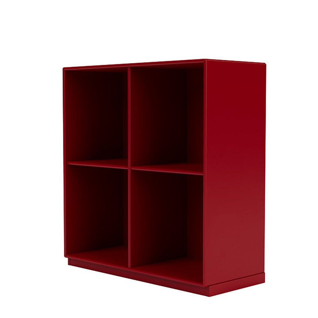 Montana Show boekenkast met 3 cm plint, bieten rood