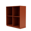 Montana Show Bookcase With 3 Cm Plinth, Hokkaido Brown