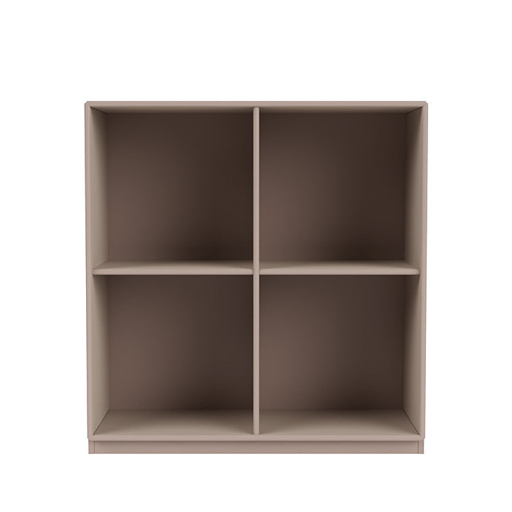 Librería de Montana Show con zócalo de 3 cm, champiñones marrón