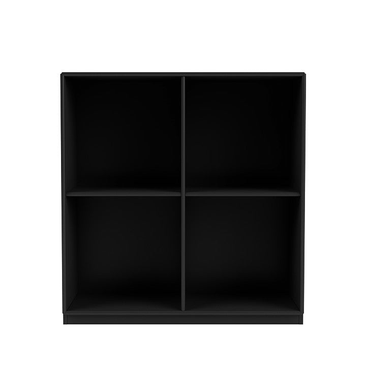 Montana Show boekenkast met 3 cm plint, zwart