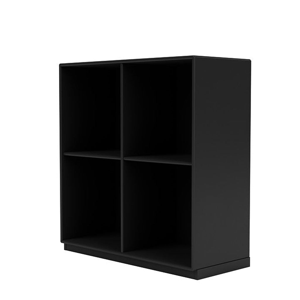Montana Show boekenkast met 3 cm plint, zwart