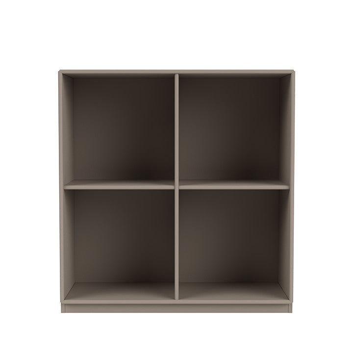 蒙大拿州的表演书柜，带3厘米底座，松露灰色