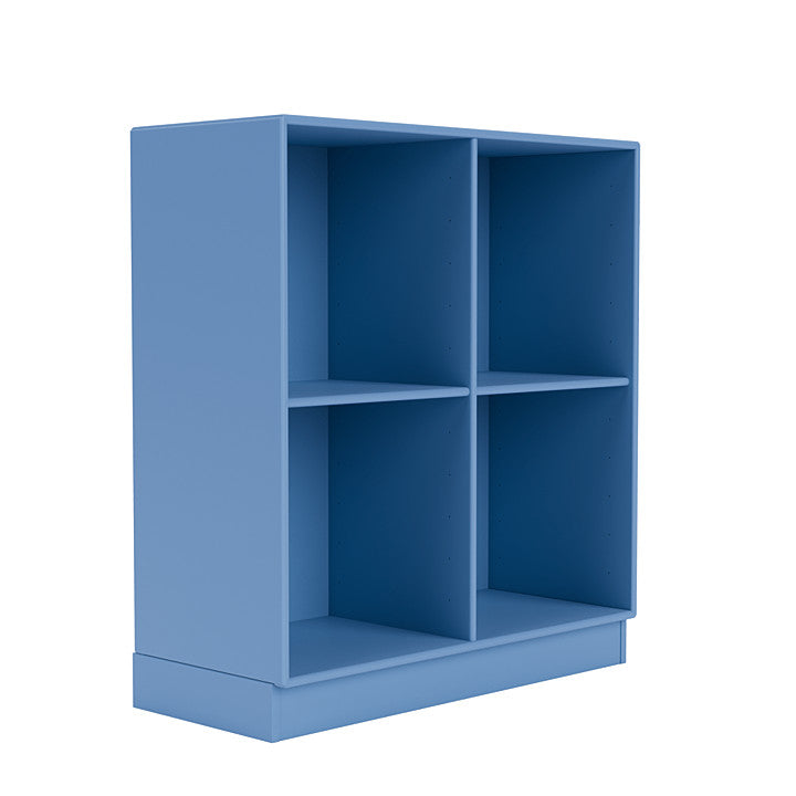 Montana Show bokhylla med 7 cm sockel, Azure Blue