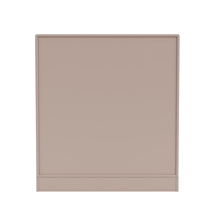 Montana Show bokhylla med 7 cm sockel, svampbrun
