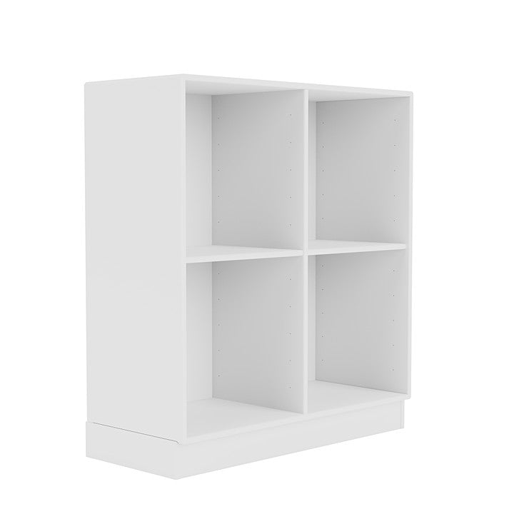 Montana Show -Bücherregal mit 7 cm Sockel, neues Weiß