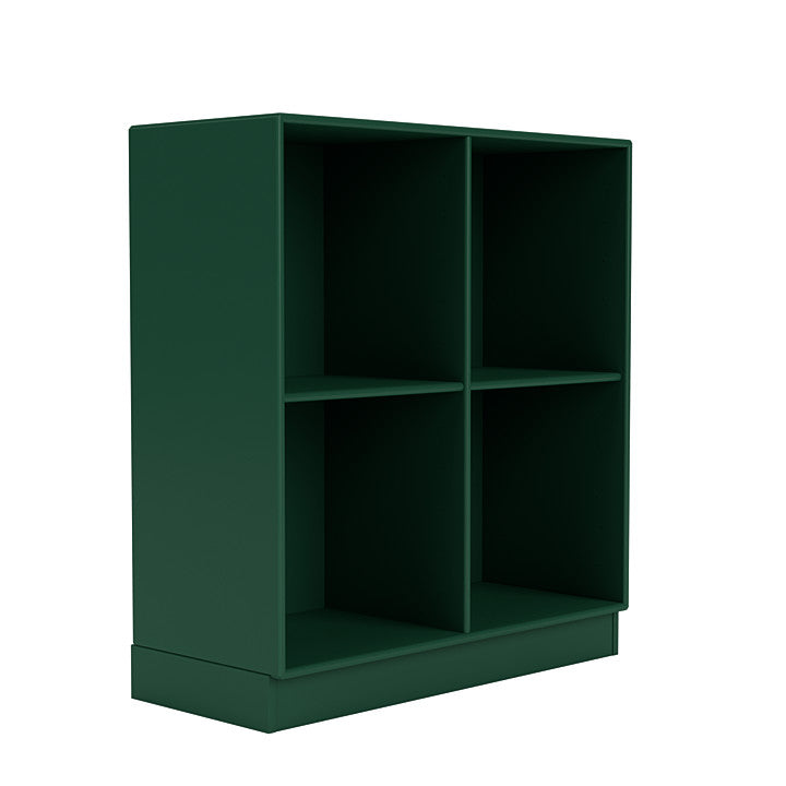 Montana Show Bookcase With 7 Cm Plinth, Pine Green