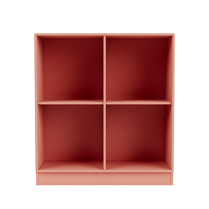 Libreria del Montana Show con plinto da 7 cm, rosso rabarbaro