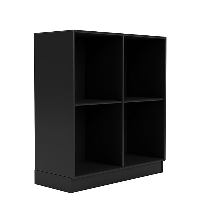 Montana Show boekenkast met 7 cm plint, zwart