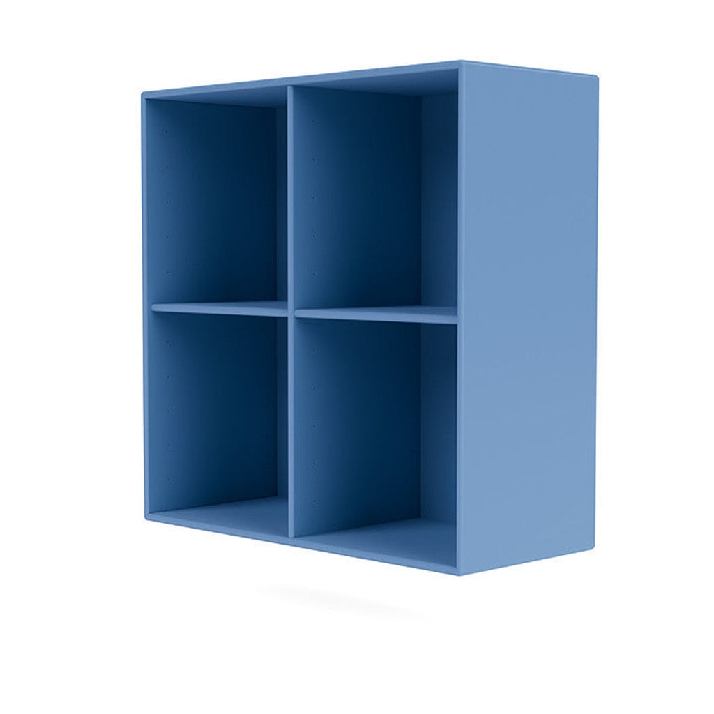 Montana Show boekenkast met ophangrail, Azure Blue