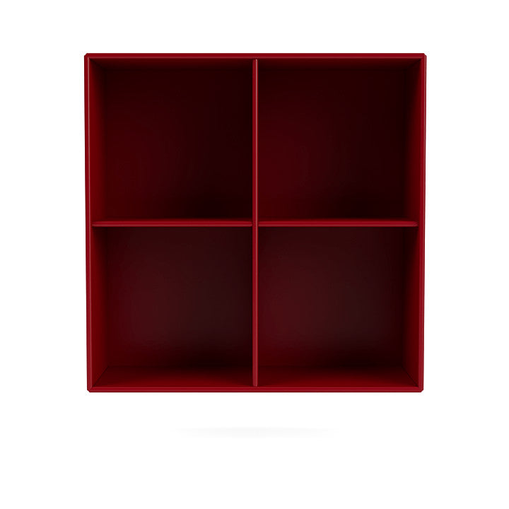 Montana Show bokhylla med upphängningsskena, rödbetor röd