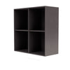 Montana Show Bookcase With Suspension Rail, Coffee Brown