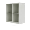 Montana Show Bookcase With Suspension Rail, Nordic White