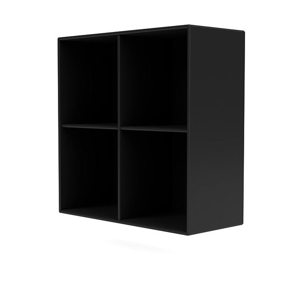 Montana Show boekenkast met ophangrail, zwart